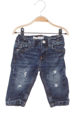 Dziecięce jeansy Piazza Italia, Rozmiar 6-9m/ 68-74 cm, Kolor Niebieski, Cena 22,68 zł