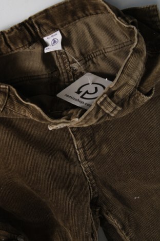 Pantaloni de catifea reiată, pentru copii Petit Bateau, Mărime 6-7y/ 122-128 cm, Culoare Maro, Preț 17,46 Lei