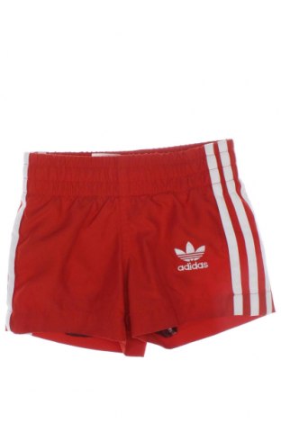 Παιδικό κοντό παντελόνι Adidas Originals, Μέγεθος 2-3y/ 98-104 εκ., Χρώμα Κόκκινο, Τιμή 20,21 €