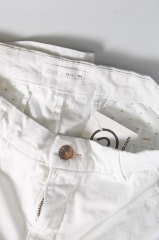 Pantaloni pentru copii Zara, Mărime 13-14y/ 164-168 cm, Culoare Alb, Preț 21,32 Lei