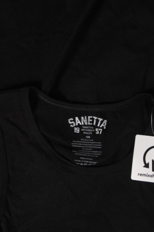 Μπλουζάκι αμάνικο παιδικό Sanetta, Μέγεθος 15-18y/ 170-176 εκ., Χρώμα Μαύρο, Τιμή 3,06 €