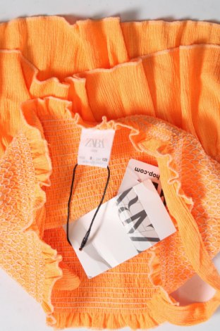 Μπλουζάκι αμάνικο παιδικό Zara Kids, Μέγεθος 6-7y/ 122-128 εκ., Χρώμα Πορτοκαλί, Τιμή 8,04 €