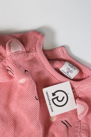 Детски пуловер Baby Club, Размер 18-24m/ 86-98 см, Цвят Розов, Цена 8,45 лв.