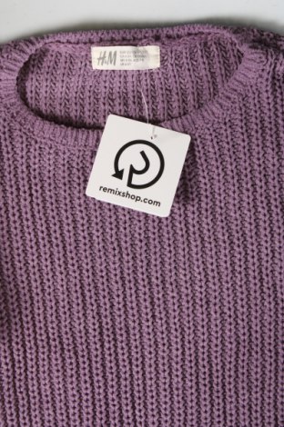 Детски пуловер H&M, Размер 6-7y/ 122-128 см, Цвят Лилав, Цена 17,00 лв.