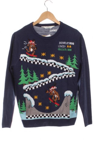 Детски пуловер H&M, Размер 12-13y/ 158-164 см, Цвят Син, Цена 13,21 лв.