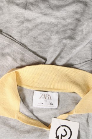 Детски пуловер Zara, Размер 8-9y/ 134-140 см, Цвят Сив, Цена 5,48 лв.