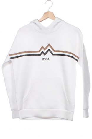 Kinder Sweatshirts BOSS, Größe 13-14y/ 164-168 cm, Farbe Weiß, Preis € 59,79