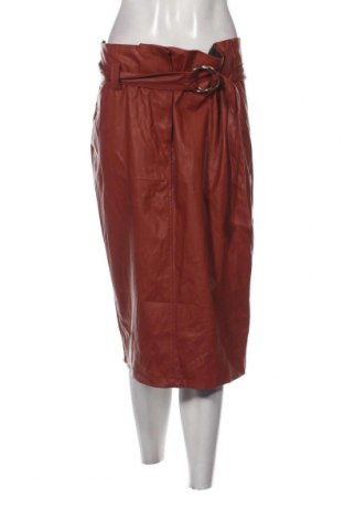 Δερμάτινη φούστα F&F, Μέγεθος XL, Χρώμα Καφέ, Τιμή 7,57 €