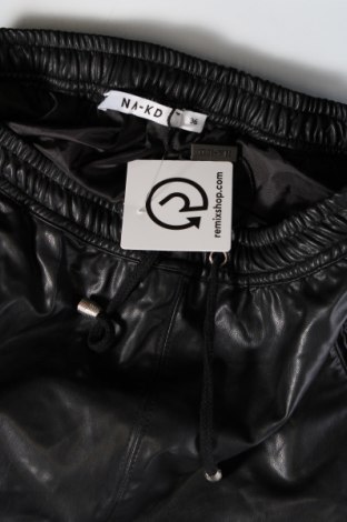 Δερμάτινη φούστα NA-KD, Μέγεθος XS, Χρώμα Μαύρο, Τιμή 3,05 €