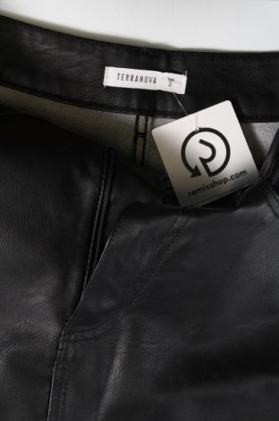 Kožená sukňa  Terranova, Veľkosť S, Farba Čierna, Cena  4,60 €