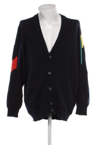 Jachetă tricotată de bărbați Carlo Colucci, Mărime XL, Culoare Albastru, Preț 67,20 Lei