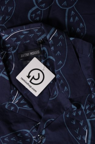 Мъжка риза Antony Morato, Размер XS, Цвят Син, Цена 51,00 лв.