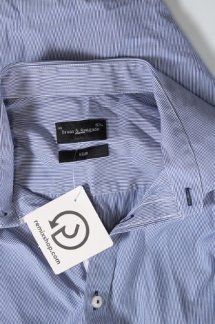 Ανδρικό πουκάμισο Bruun & Stengade, Μέγεθος M, Χρώμα Μπλέ, Τιμή 7,92 €