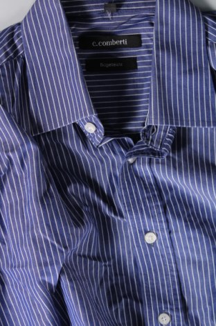 Ανδρικό πουκάμισο C.Comberti, Μέγεθος M, Χρώμα Μπλέ, Τιμή 7,18 €