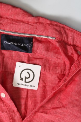 Herrenhemd Calvin Klein Jeans, Größe XS, Farbe Rot, Preis 24,19 €