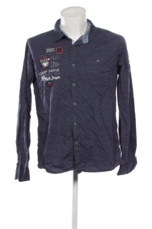 Ανδρικό πουκάμισο Camp David, Μέγεθος L, Χρώμα Μπλέ, Τιμή 24,12 €