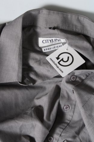 Ανδρικό πουκάμισο City Line, Μέγεθος L, Χρώμα Γκρί, Τιμή 3,05 €
