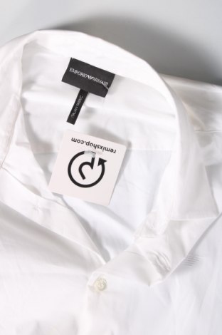 Мъжка риза Emporio Armani, Размер M, Цвят Бял, Цена 242,52 лв.