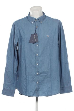 Herrenhemd Gant, Größe 3XL, Farbe Blau, Preis 77,32 €