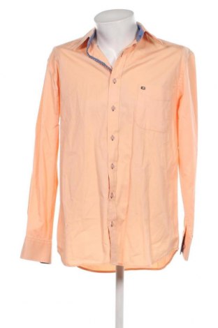 Ανδρικό πουκάμισο Giordano, Μέγεθος L, Χρώμα Πορτοκαλί, Τιμή 5,19 €