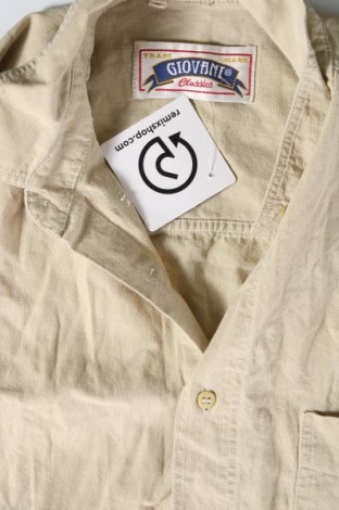 Herrenhemd Giovani, Größe S, Farbe Beige, Preis € 20,18