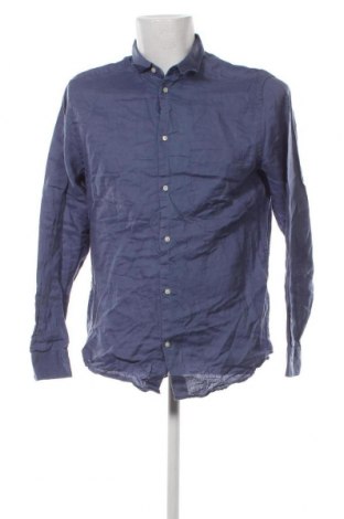 Мъжка риза H&M, Размер M, Цвят Син, Цена 17,40 лв.