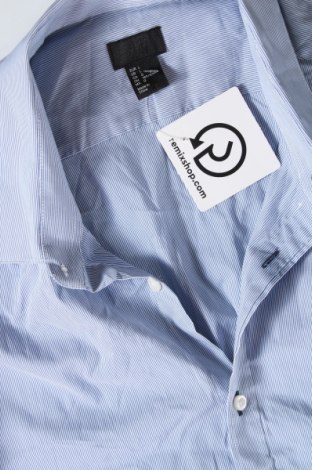 Мъжка риза H&M, Размер L, Цвят Син, Цена 29,00 лв.