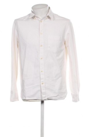 Ανδρικό πουκάμισο H&M L.O.G.G., Μέγεθος M, Χρώμα Λευκό, Τιμή 7,27 €