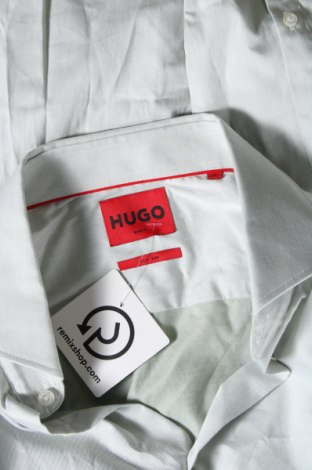 Ανδρικό πουκάμισο Hugo Boss, Μέγεθος L, Χρώμα Γκρί, Τιμή 93,35 €