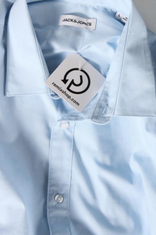 Ανδρικό πουκάμισο Jack & Jones, Μέγεθος L, Χρώμα Μπλέ, Τιμή 10,16 €