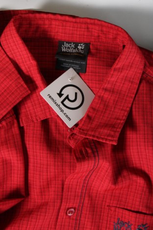 Мъжка риза Jack Wolfskin, Размер M, Цвят Червен, Цена 86,19 лв.