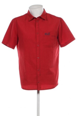 Herrenhemd Jack Wolfskin, Größe M, Farbe Rot, Preis 47,92 €