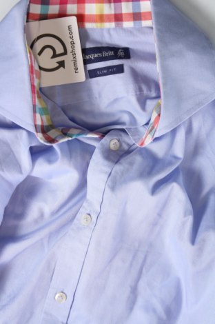 Ανδρικό πουκάμισο Jacques Britt, Μέγεθος M, Χρώμα Μπλέ, Τιμή 5,35 €