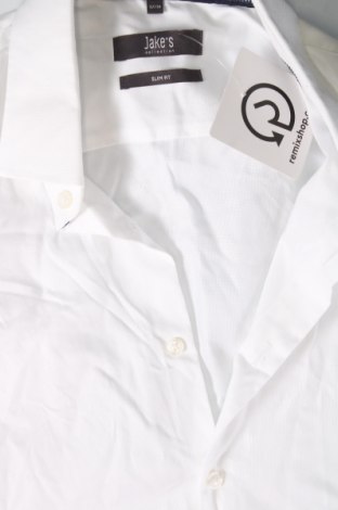 Ανδρικό πουκάμισο Jake*s, Μέγεθος S, Χρώμα Λευκό, Τιμή 14,85 €