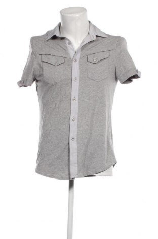 Ανδρικό πουκάμισο Just Design, Μέγεθος L, Χρώμα Γκρί, Τιμή 6,43 €