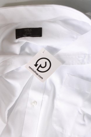 Мъжка риза Marks & Spencer, Размер L, Цвят Бял, Цена 20,00 лв.