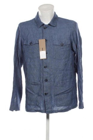 Мъжка риза Massimo Dutti, Размер XL, Цвят Син, Цена 117,00 лв.