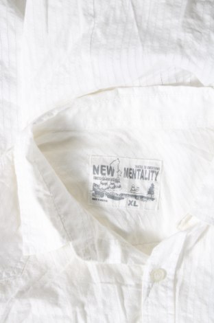 Ανδρικό πουκάμισο New Mentality, Μέγεθος XL, Χρώμα Λευκό, Τιμή 6,10 €
