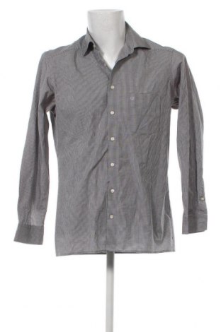 Ανδρικό πουκάμισο Olymp, Μέγεθος M, Χρώμα Γκρί, Τιμή 13,75 €