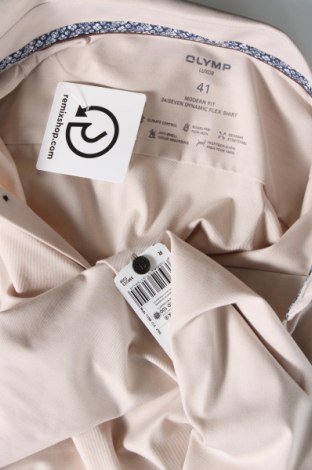 Herrenhemd Olymp, Größe L, Farbe Beige, Preis 17,49 €