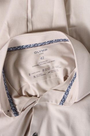 Мъжка риза Olymp, Размер L, Цвят Бежов, Цена 95,94 лв.
