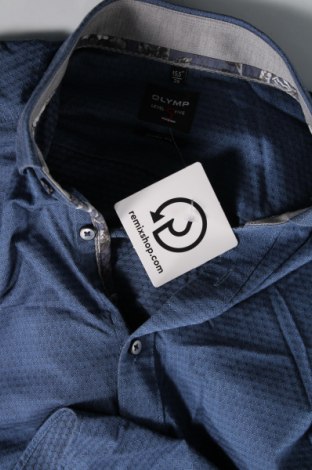 Ανδρικό πουκάμισο Olymp, Μέγεθος M, Χρώμα Μπλέ, Τιμή 20,03 €