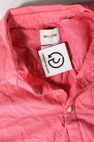 Herrenhemd Only & Sons, Größe XXL, Farbe Rosa, Preis 8,27 €