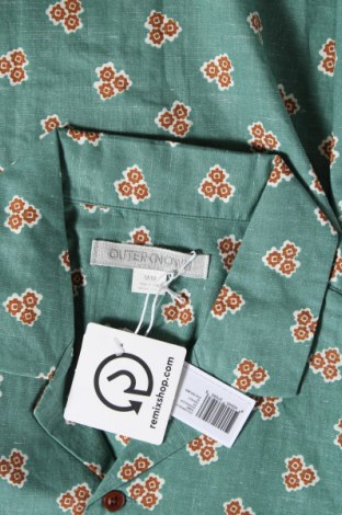 Herrenhemd Outerknown, Größe M, Farbe Grün, Preis 22,43 €