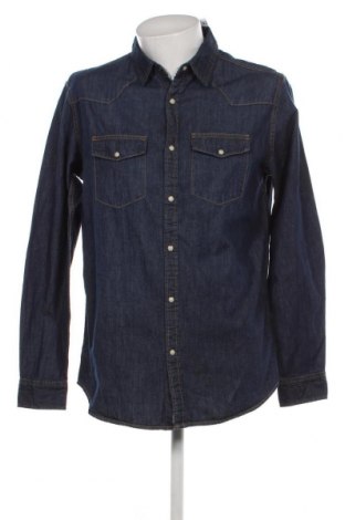 Ανδρικό πουκάμισο Oviesse, Μέγεθος L, Χρώμα Μπλέ, Τιμή 20,63 €