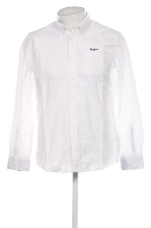 Ανδρικό πουκάμισο Pepe Jeans, Μέγεθος M, Χρώμα Λευκό, Τιμή 60,31 €