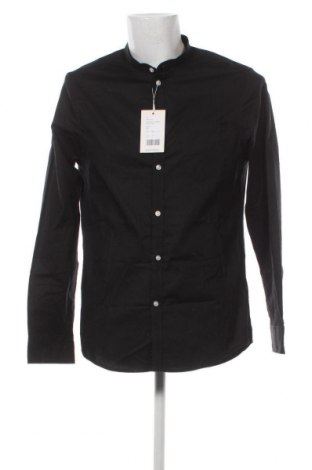 Ανδρικό πουκάμισο Pier One, Μέγεθος L, Χρώμα Μαύρο, Τιμή 23,71 €