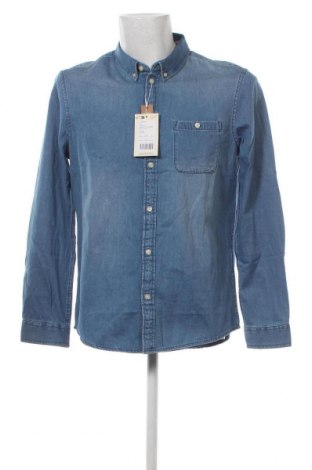 Ανδρικό πουκάμισο Pier One, Μέγεθος L, Χρώμα Μπλέ, Τιμή 11,86 €