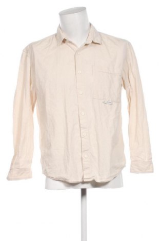 Мъжка риза Pull&Bear, Размер M, Цвят Екрю, Цена 8,70 лв.