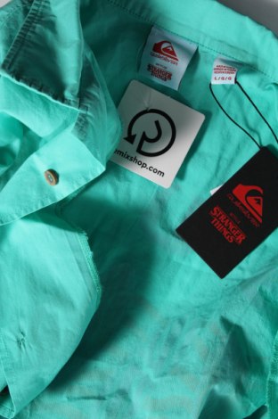 Мъжка риза Quiksilver, Размер L, Цвят Зелен, Цена 43,20 лв.